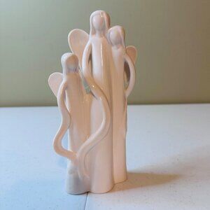 Ceramic Angel Family Figurine Christmas Angel Decoration Angel Silhouettes